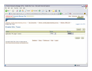 www.sagecomputing.com.auwww.sagecomputing.com.au
Using Enterprise ManagerUsing Enterprise Manager
 