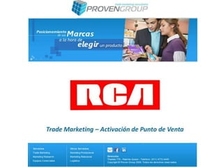 RCA Trade y Activación de PDV