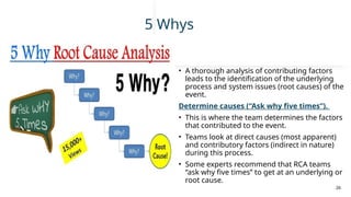 Root Cause Analysis (RCA) - Risk Management Tool | PPTX
