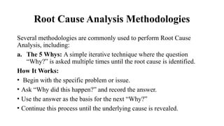 RCA (ROOT CAUSE ANALYSIS) FOR QUALITY CONTROL IN HEALTH CARE | PPTX