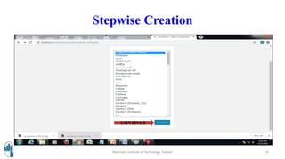 Stepwise Creation
Walchand Institute of Technology, Solapur 14
CONTINUE
 