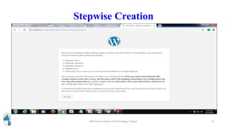 Stepwise Creation
Walchand Institute of Technology, Solapur 15
 