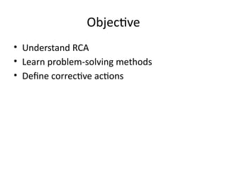 Define Rca Comprehensive Guide to Root Cause Analysis and Effective Corrective ...