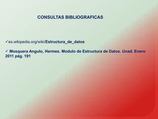 CONSULTAS BIBLIOGRAFICASes.wikipedia.org/wiki/Estructura_de_datos