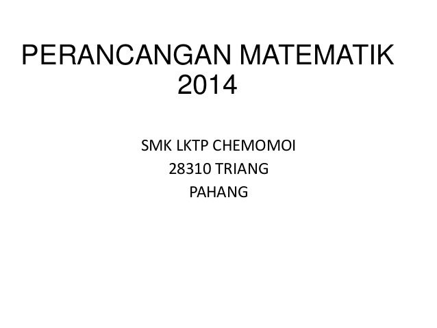 Rca matematik
