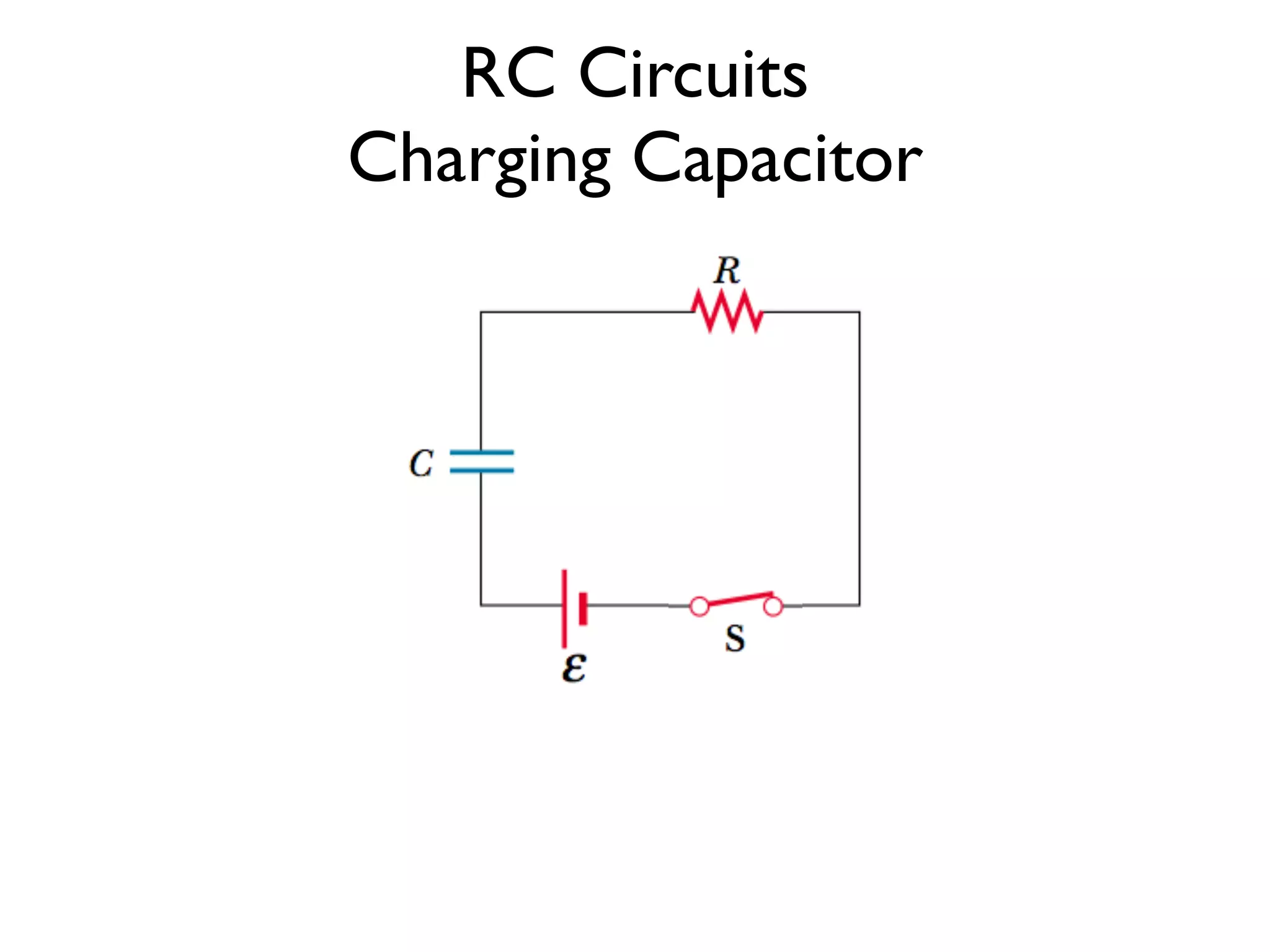 RC Circuits
Charging Capacitor
 