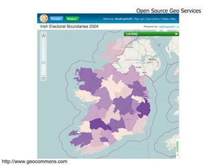 Open Source Geo Services http://www.geocommons.com 