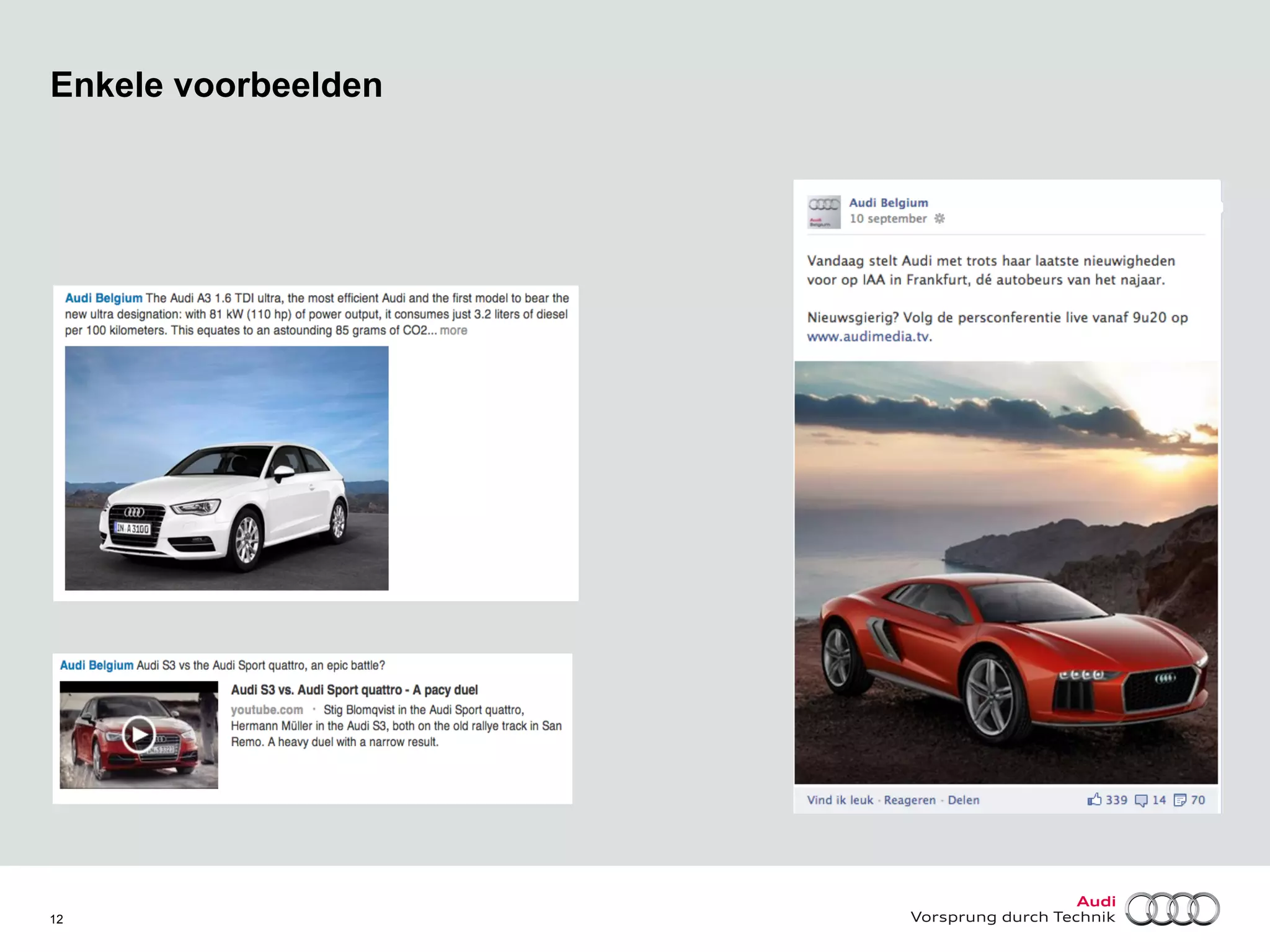 Enkele voorbeelden

12

 