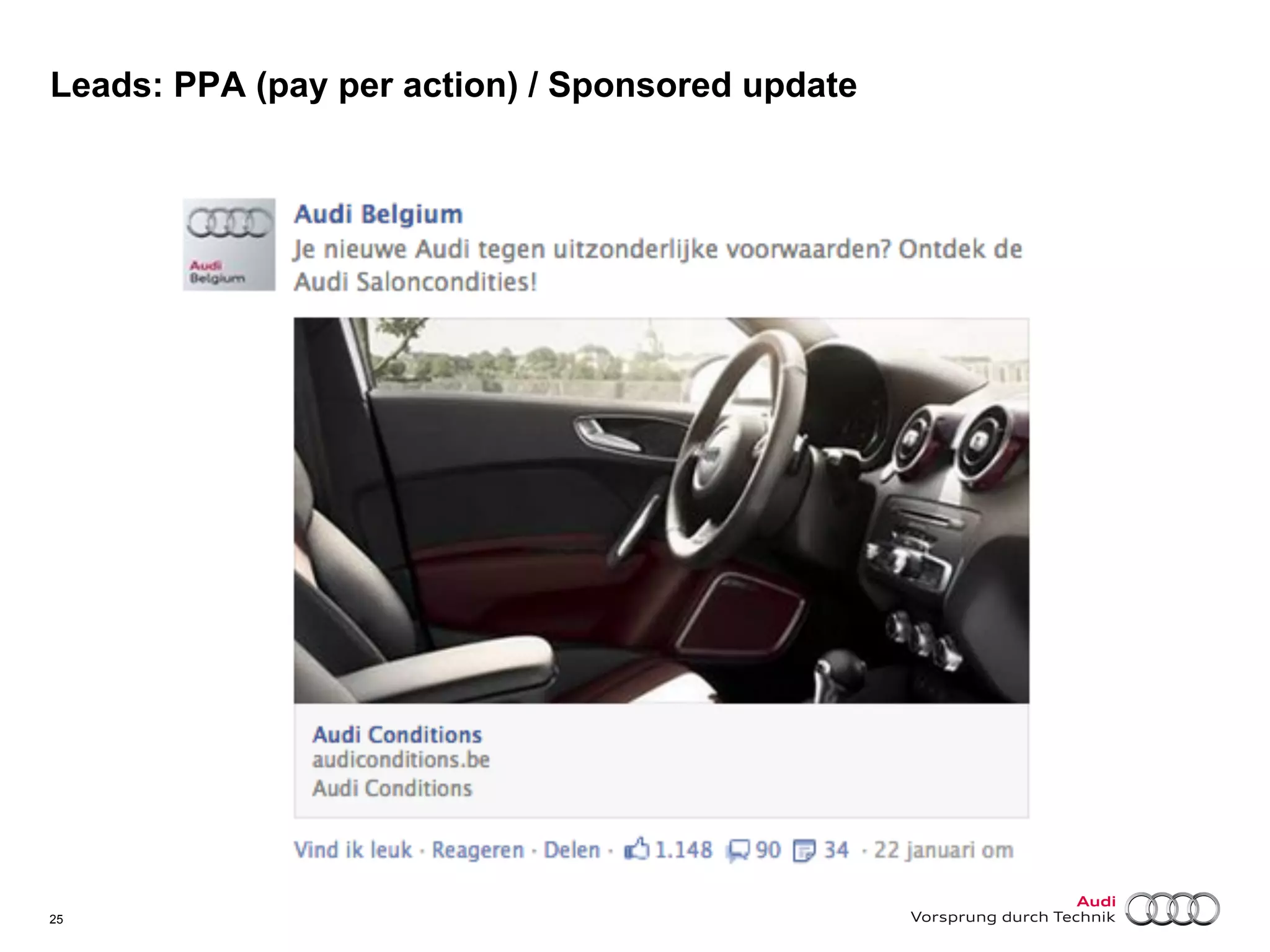 Leads: PPA (pay per action) / Sponsored update

25

 