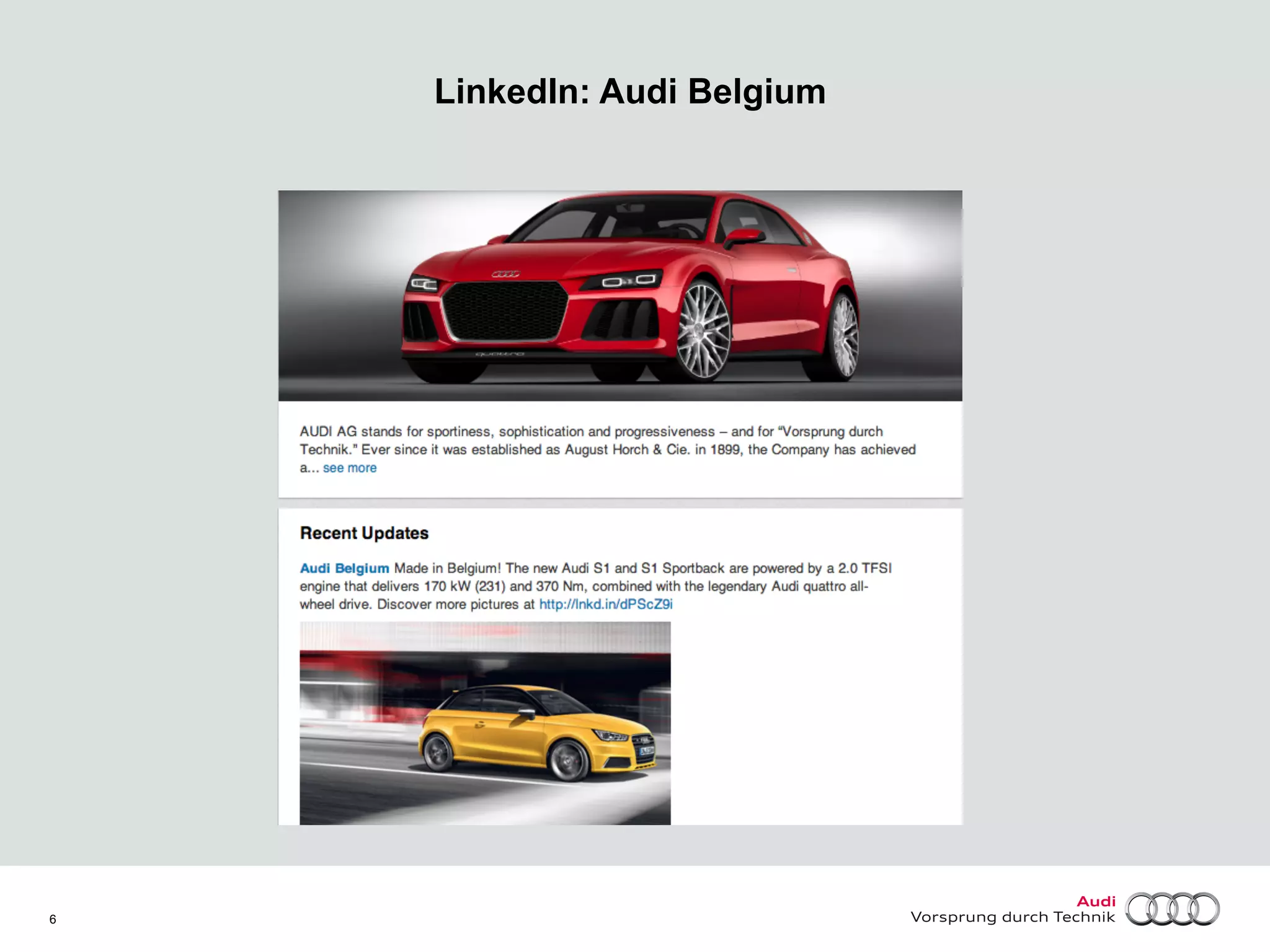LinkedIn: Audi Belgium

6

 