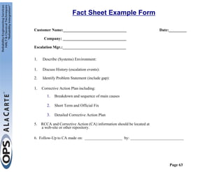 Root Cause and Corrective Action (RCCA) Workshop | PDF