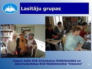 Lasītāju grupas




Cepuru balle RCB Grīziņkalna filiālbibliotēkā un
 datornodarbības RCB filiālbibliotēkā "Vidzeme"    34
 