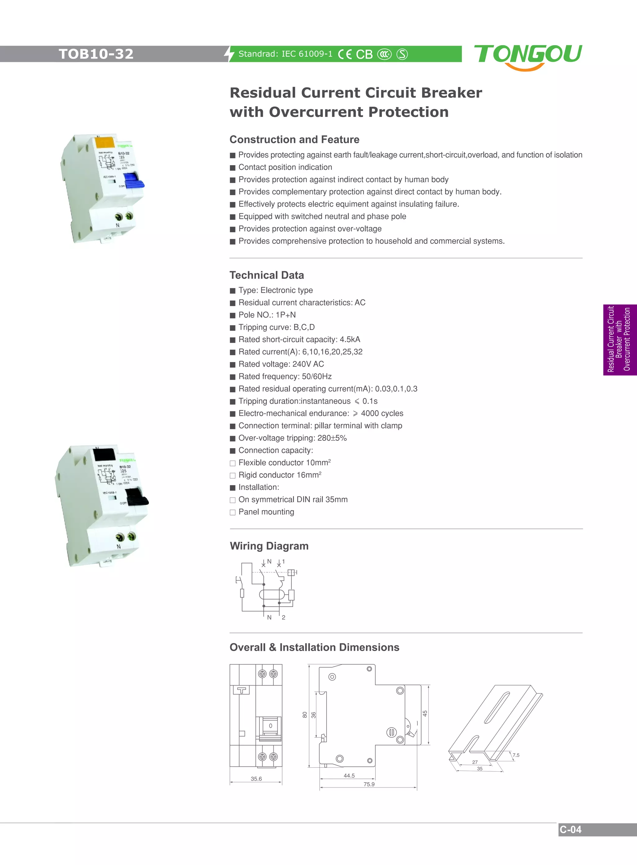 Rcbo catalogue | PDF