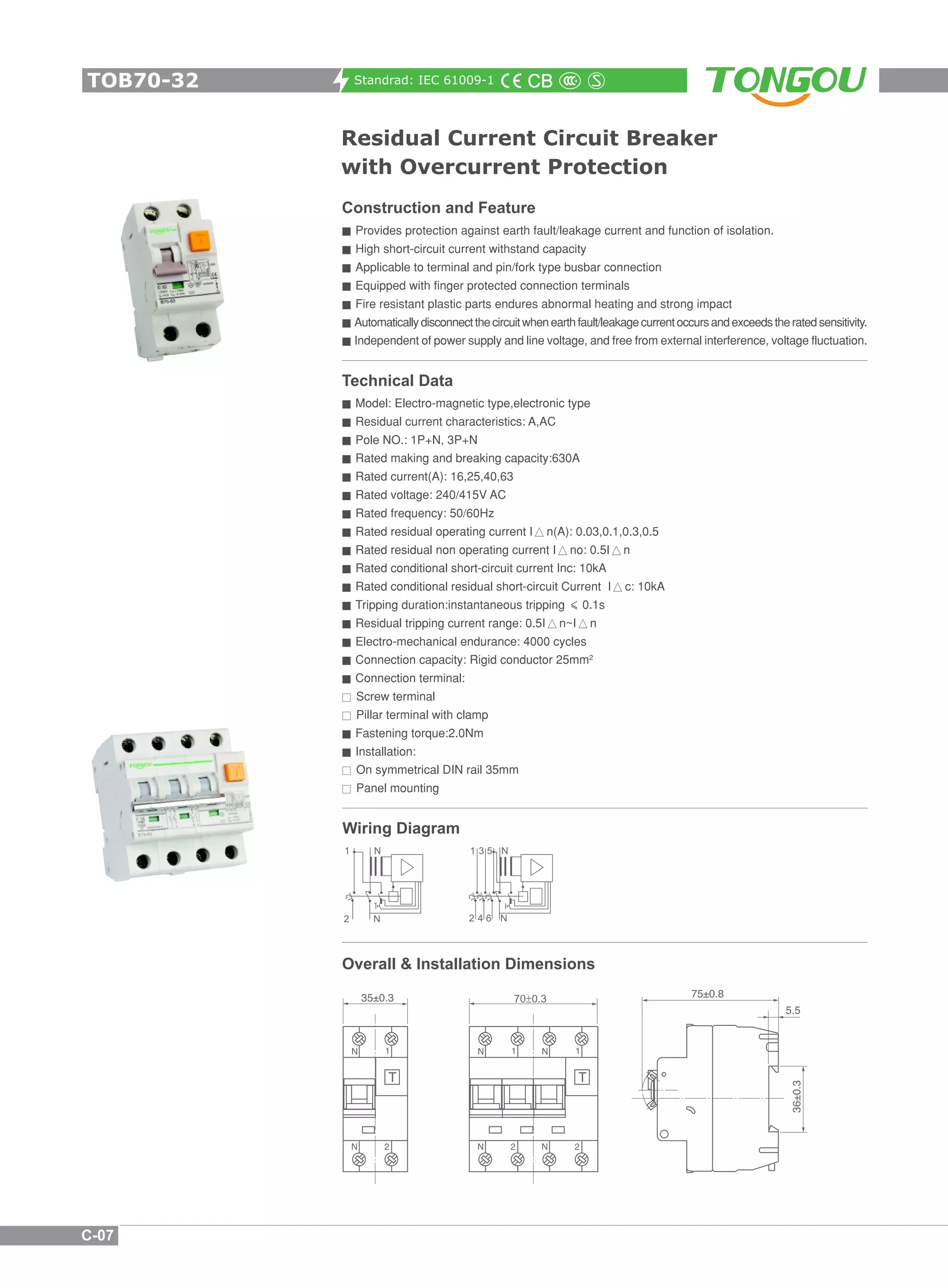 Rcbo catalogue | PDF