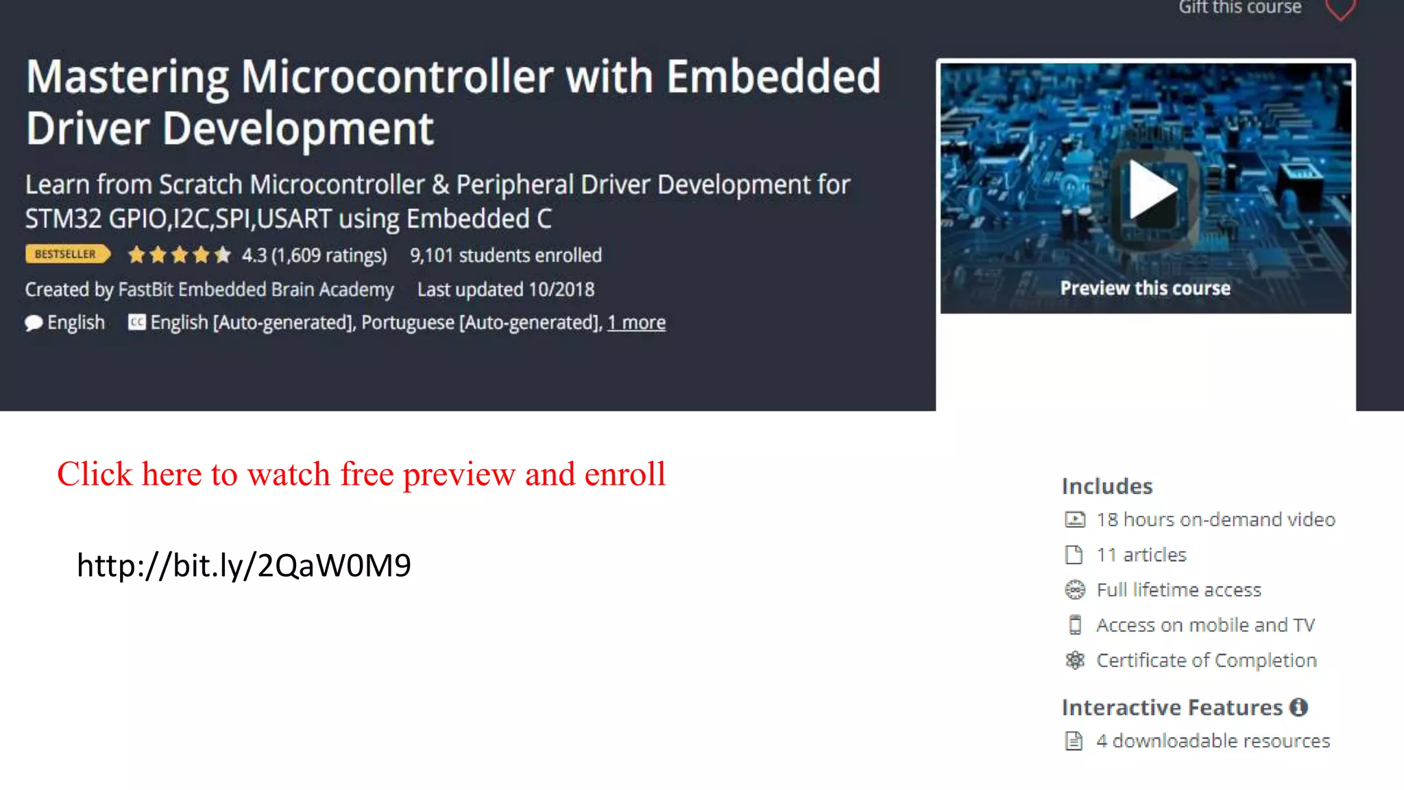 Click here to watch free preview and enroll
http://bit.ly/2QaW0M9
 