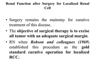 RCC- Staging and treatment of Renal Cell Carcinoma | PPTX