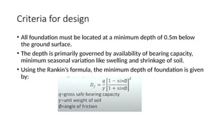 Footing Depth Variation Comprehensive Guide to Footing Types and Foundation Design in Concrete ...