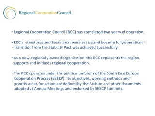 Rcc regional strategy for research in 