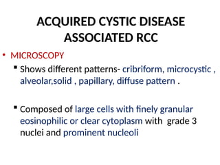 Alveolar Pattern Rcc Adult epithelial renal tumors and update of WHO classification of renal ...
