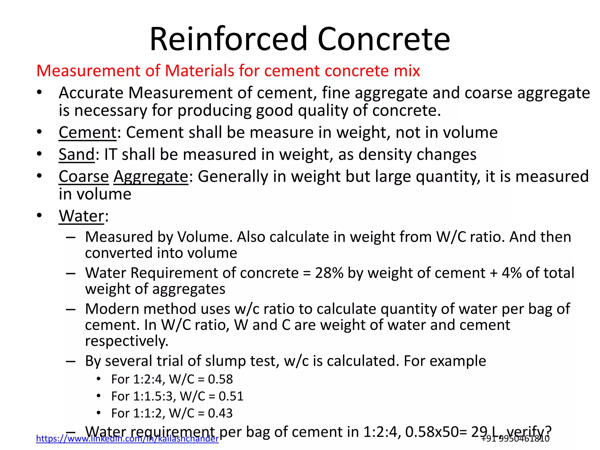 Reinforced Cement Concrete and Bar Bending Schedule | PPTX