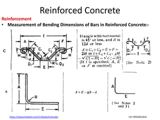 Reinforced Cement Concrete and Bar Bending Schedule | PPTX
