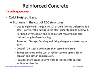 Reinforced Cement Concrete and Bar Bending Schedule | PPTX