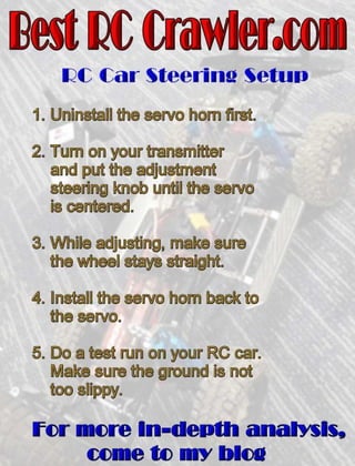 RC Car Steering Setup