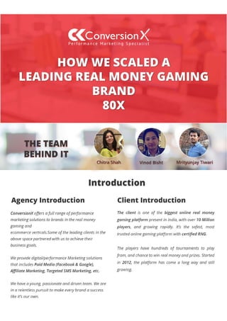 Case Study - India's leading gaming brand