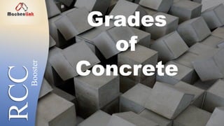 MachenLink
RCC Grades
of
Concrete
Booster
 
