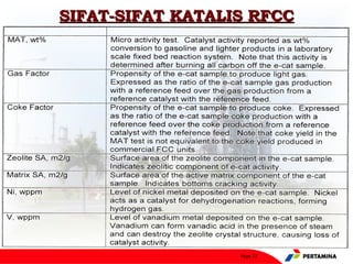 SIFAT-SIFAT KATALIS RFCC




                  Page 22
 