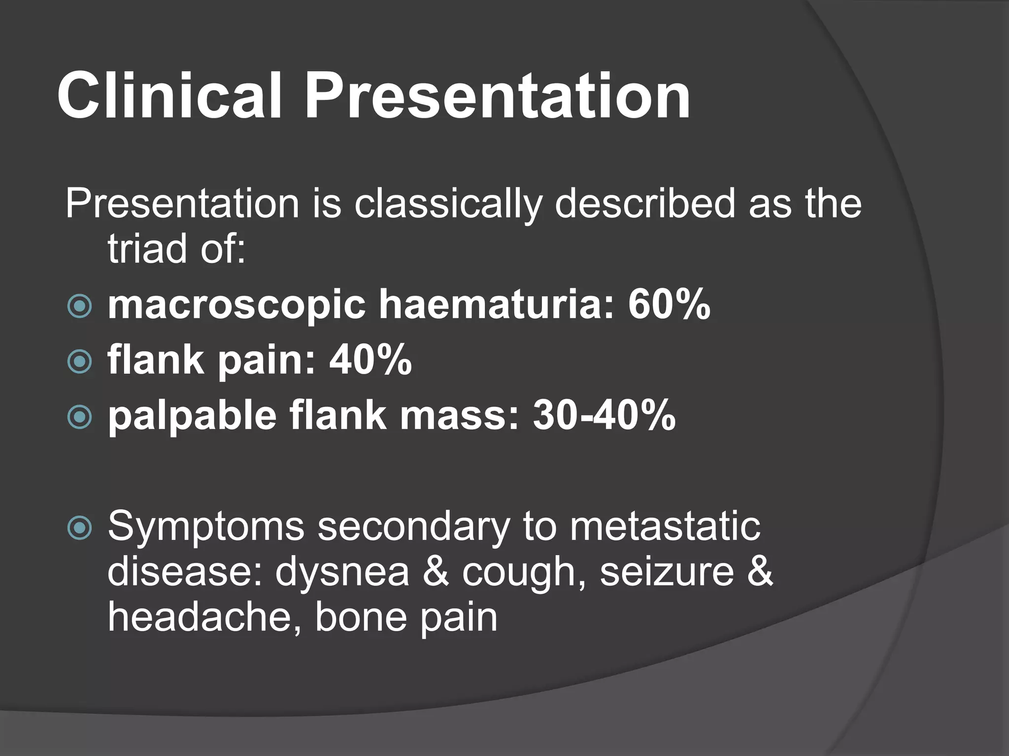 renal cell carcinoma radiology | PPTX