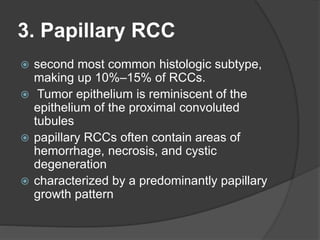 Mucinous Rcc renal cell carcinoma radiology | PPTX
