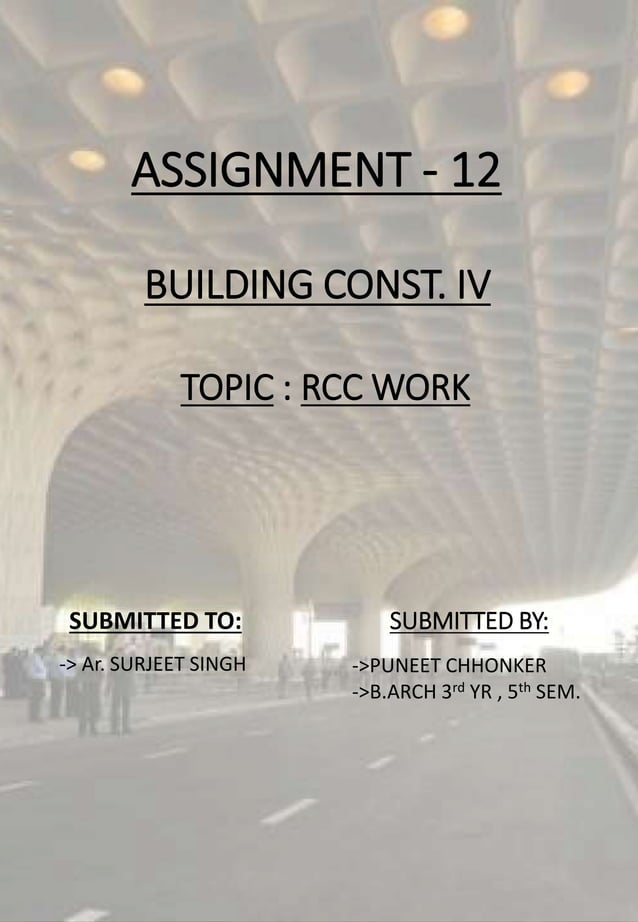 RCC Elements column, beam. | PPTX | Civil Engineering Industry | Industries