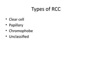 Rcc Types Comprehensive Overview of Renal Cell Carcinoma: Diagnosis, Treatment ...