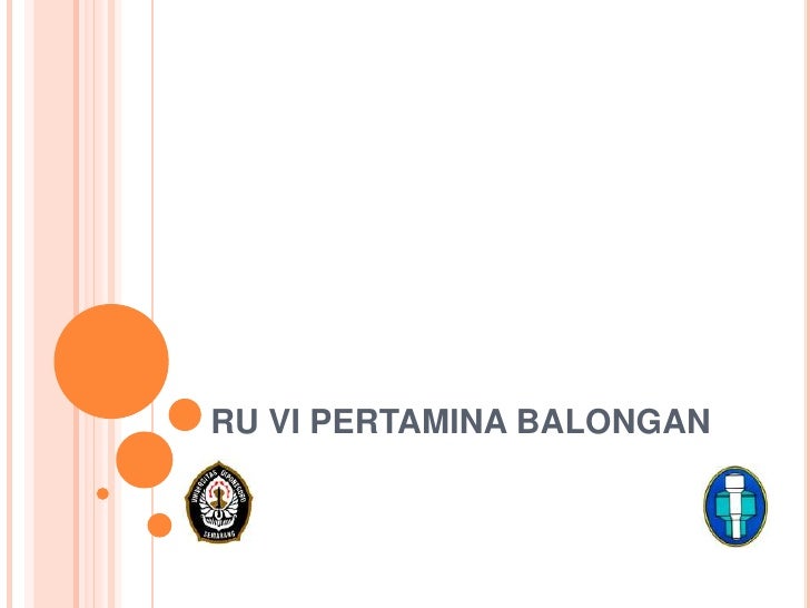 Rcc di ru vi pertamina balongan