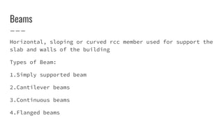Elements of RCC Framed Structure (With Steel Detailing) | PPTX