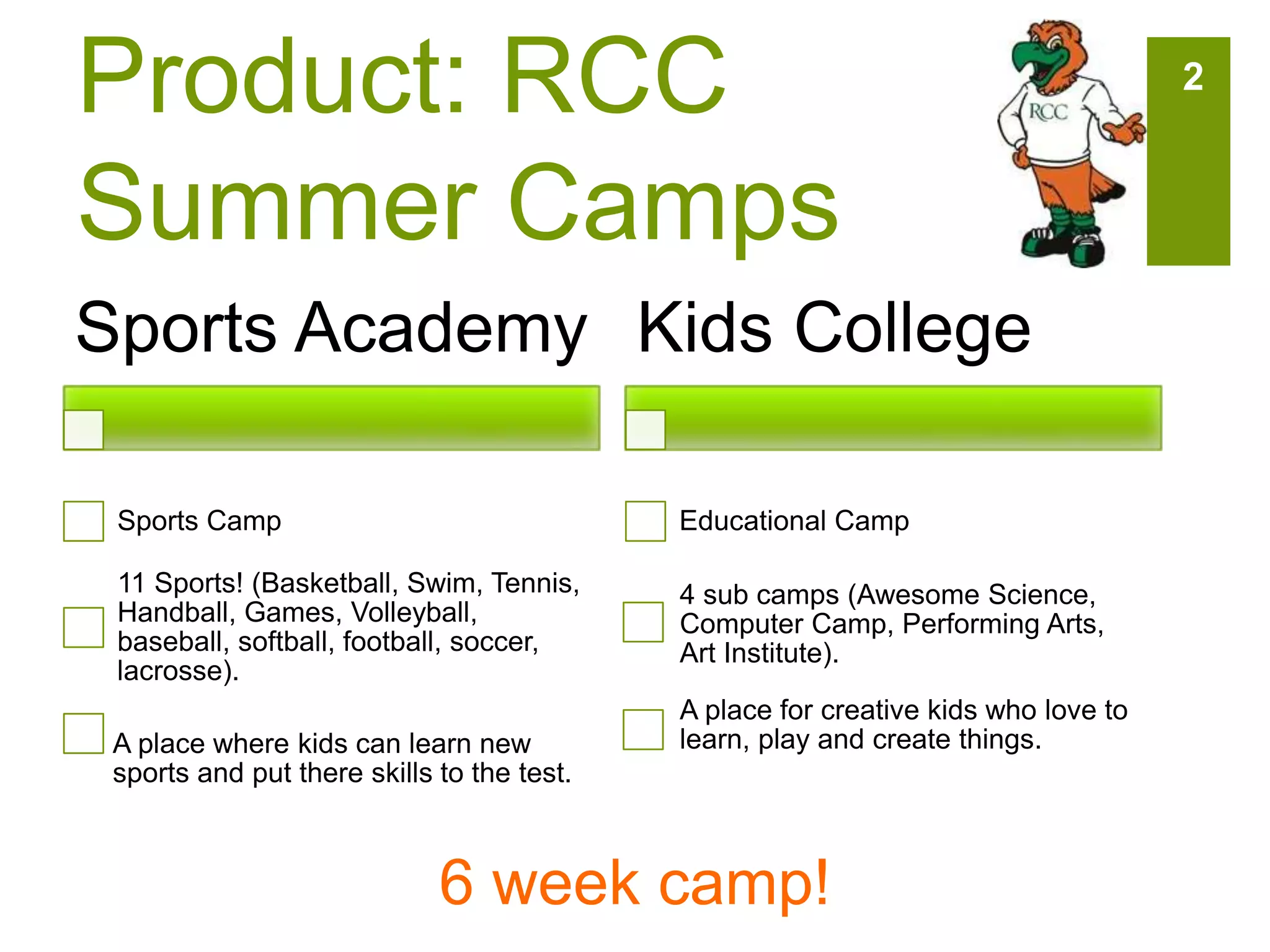 RCC marketing plan part 2 PPT