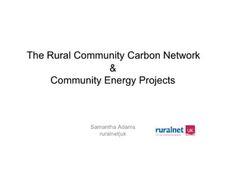 RCCN Powerpoint presentation ruralnet|2007