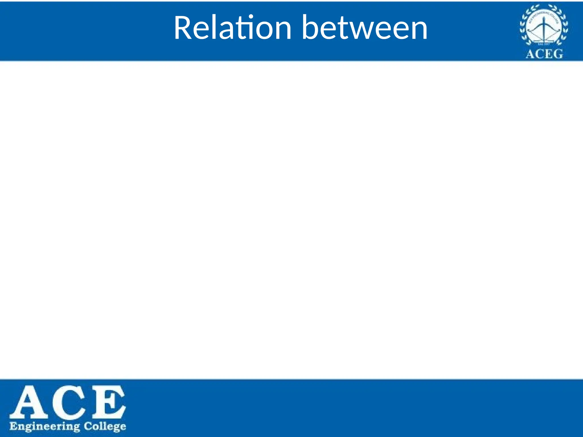 P.KIRAN KUMAR,ECE DEPARTMENT 30
Relation between
 