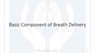 Basic Component of Breath Delivery
1st Respiratory Care Comprehensive Review Course 36
 