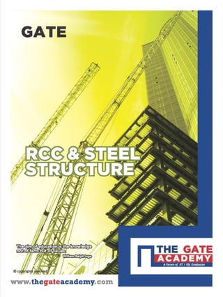 Civil Engineering : Rcc & steel structures, THE GATE ACADEMY | PDF