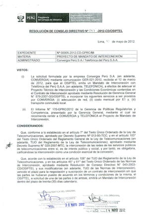 Resolución 047 2012-cd-osiptel