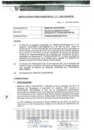 Resolución 053 2012-cd-osiptel