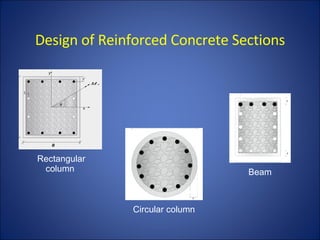 Design of Reinforced Concrete Sections Rectangular column Circular column Beam 