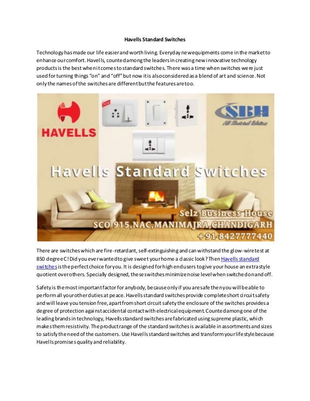 Havells standard switches