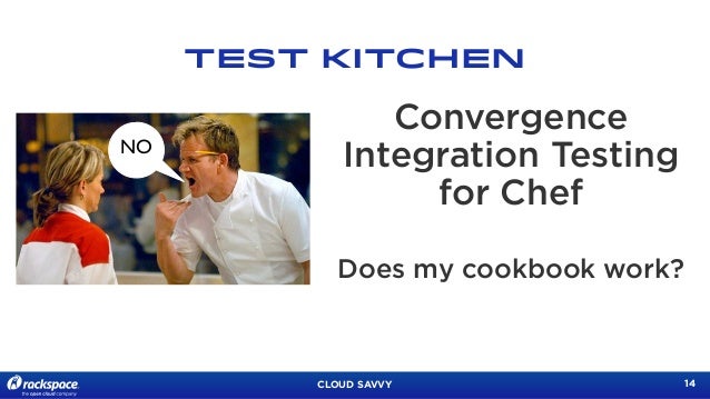 Test Kitchen Chef rapid chef development with berkshelf, test-kitchen and foodcritic Test Kitchen Chef rapid chef development with berkshelf, test-kitchen and foodcritic