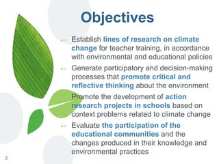 Teacher Training in Education for Climate Change | PPTX