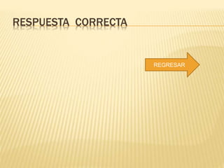 RESPUESTA CORRECTA
REGRESAR
 