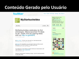 Conteúdo Gerado pelo Usuário
 
