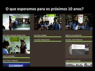 O que esperamos para os próximos 10 anos?
 